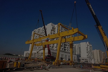 Монтаж козлового крана